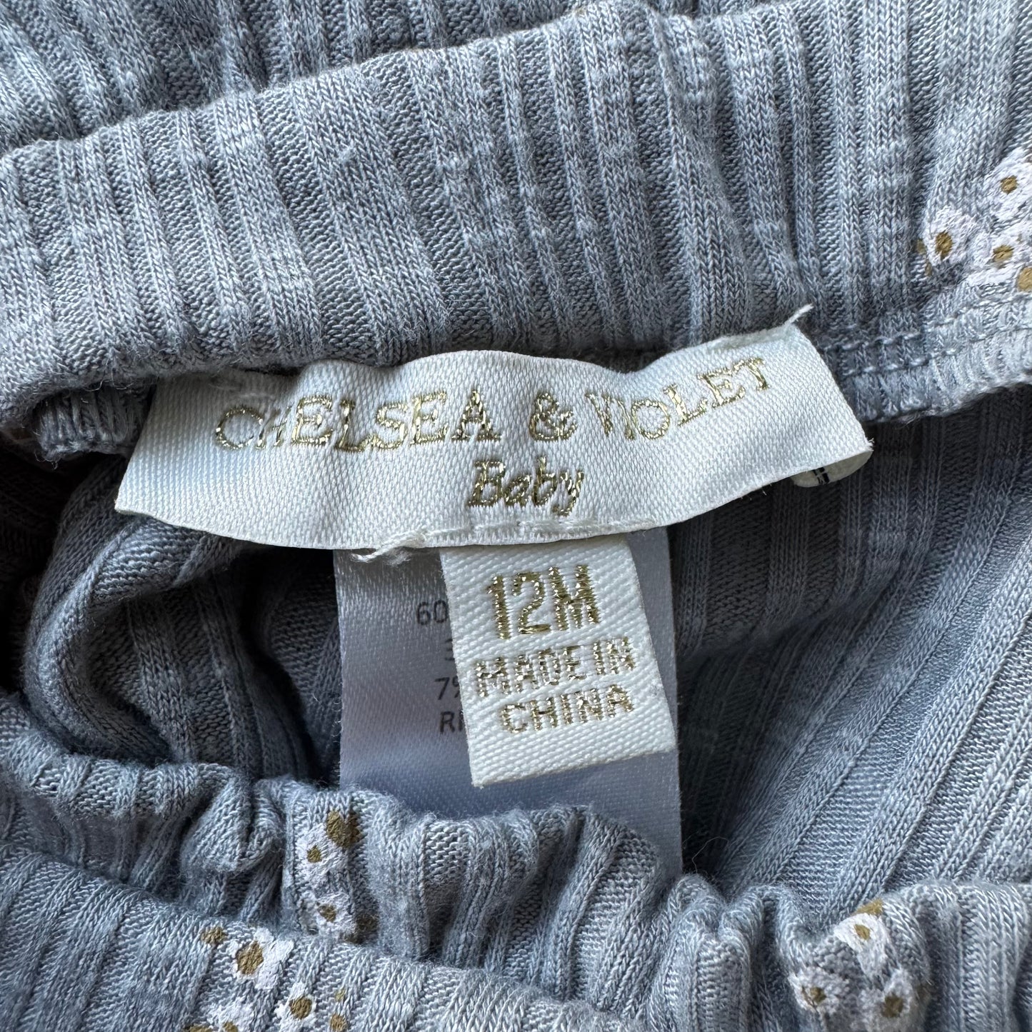 12 months Grey Floral Pants