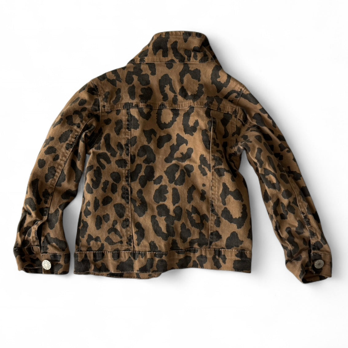 4T Leopard Print Jean Jacket