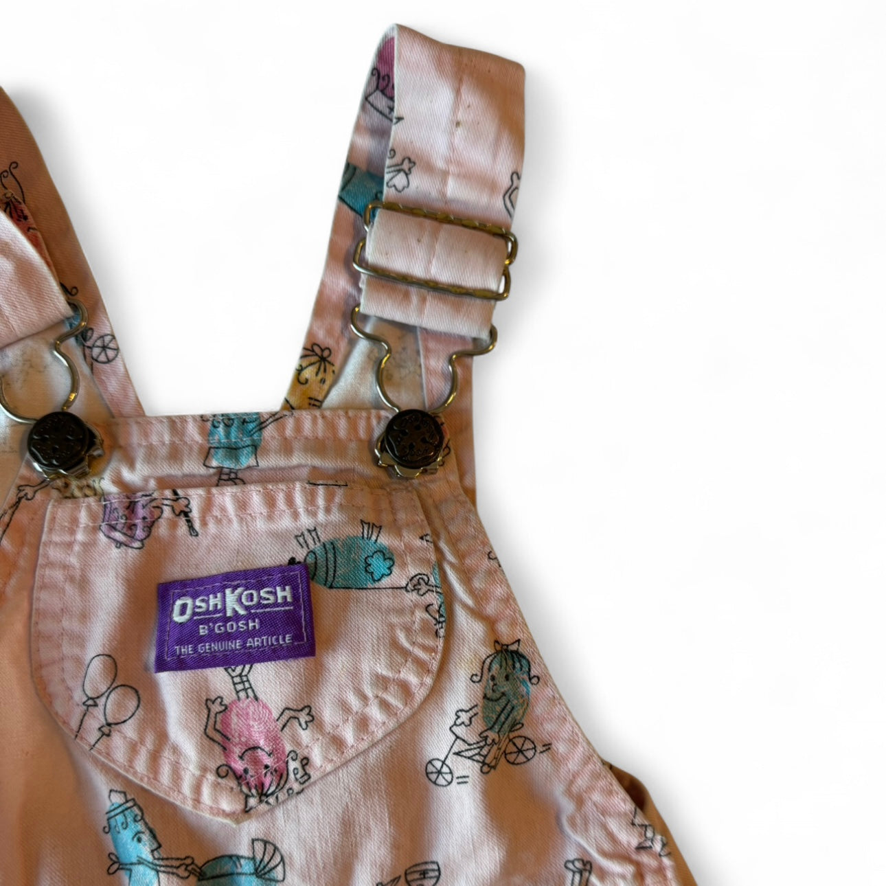 3t Vintage Oshkosh Fingerprint Overalls