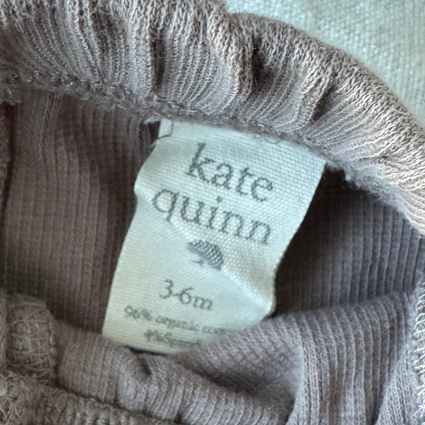 3-6 months Kate Quinn Taupe Ribbed Pants