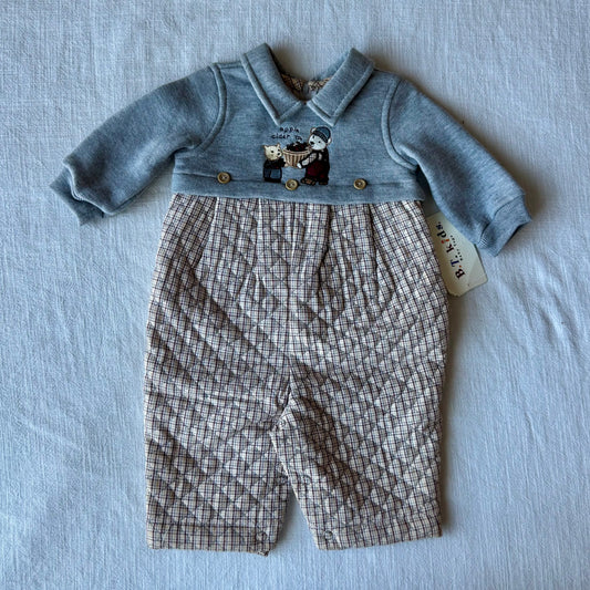 3-6 Months Vintage Baby Togs Apple Cider Jumpsuit