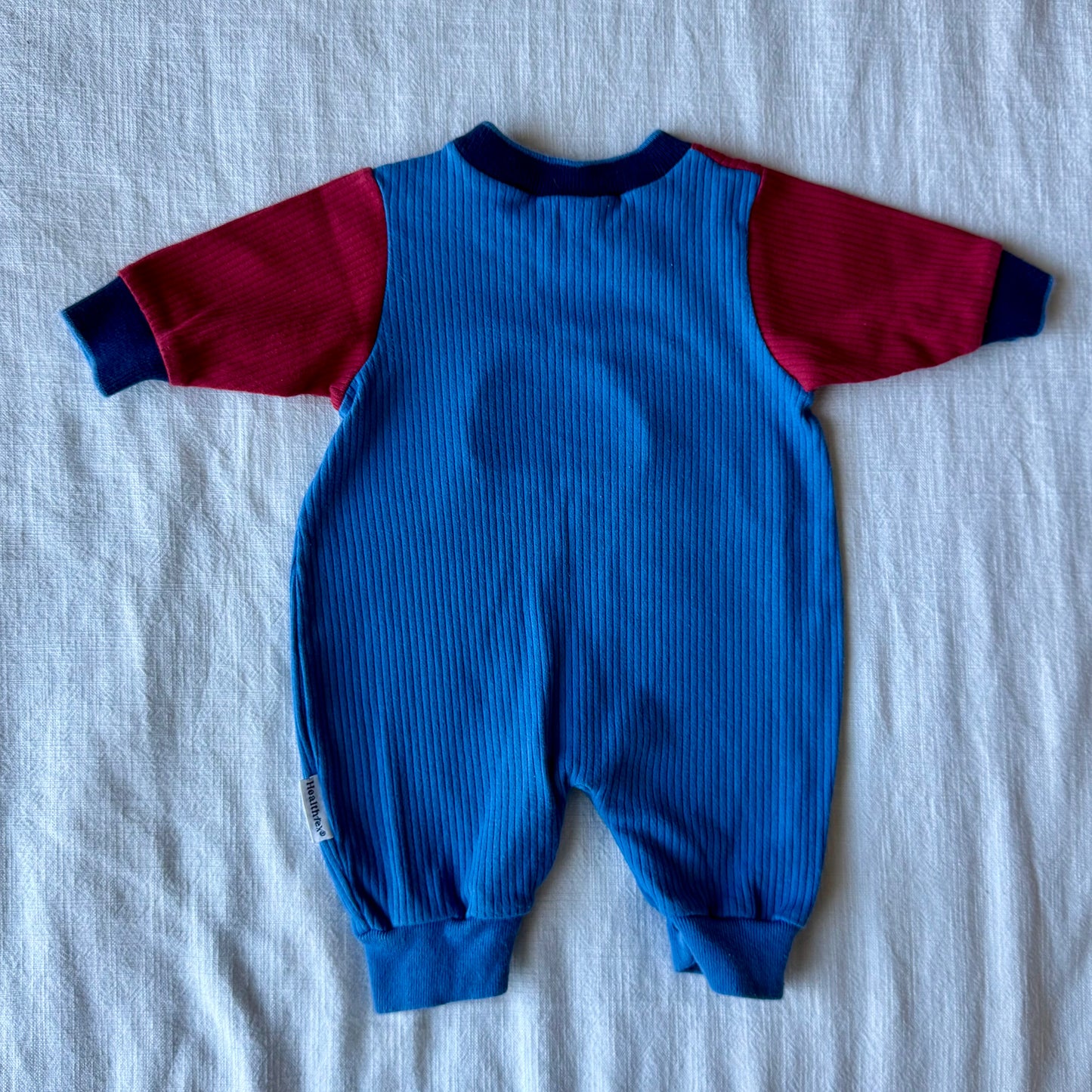 0-3 month Vintage Health-tex Dump Truck Jumpsuit