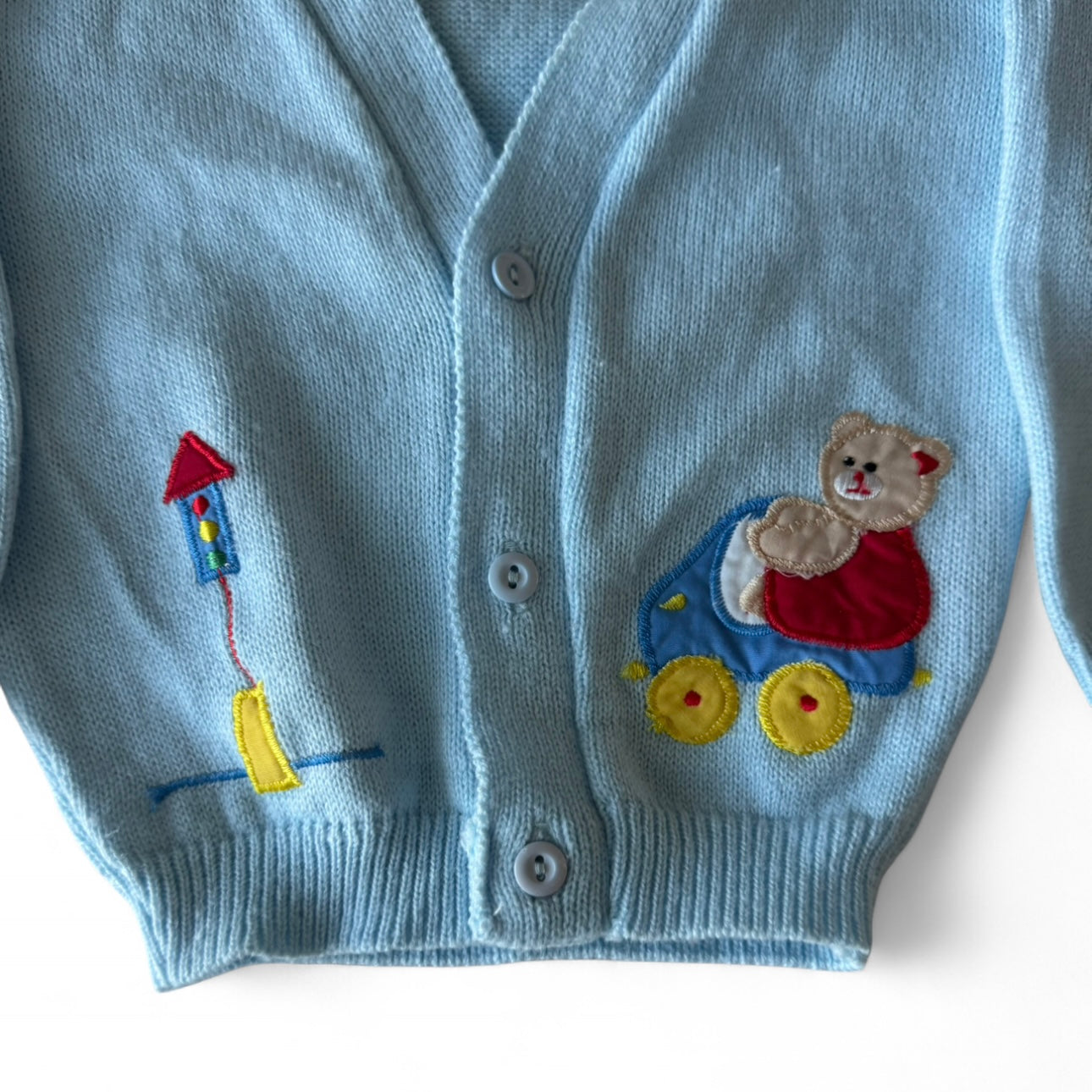 18 months Vintage Bear Car Cardigan