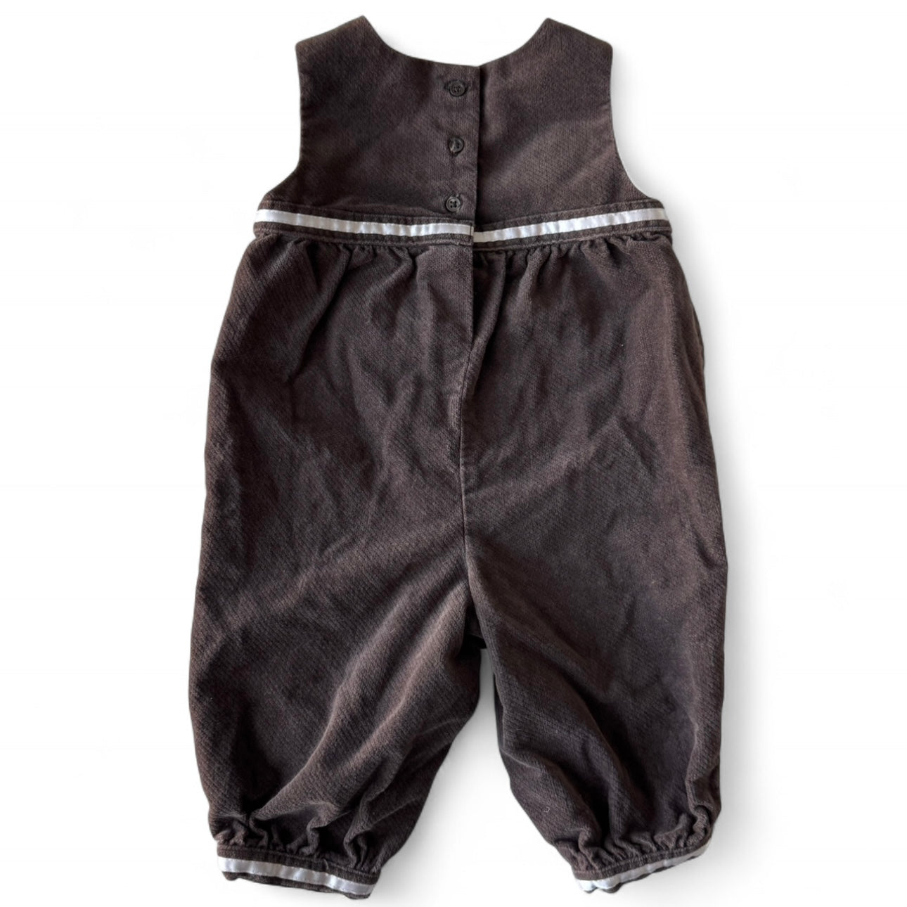 3-6 months Brown Smocked Jumpsuit