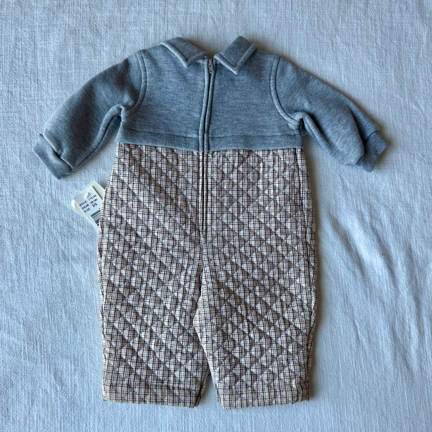 3-6 Months Vintage Baby Togs Apple Cider Jumpsuit