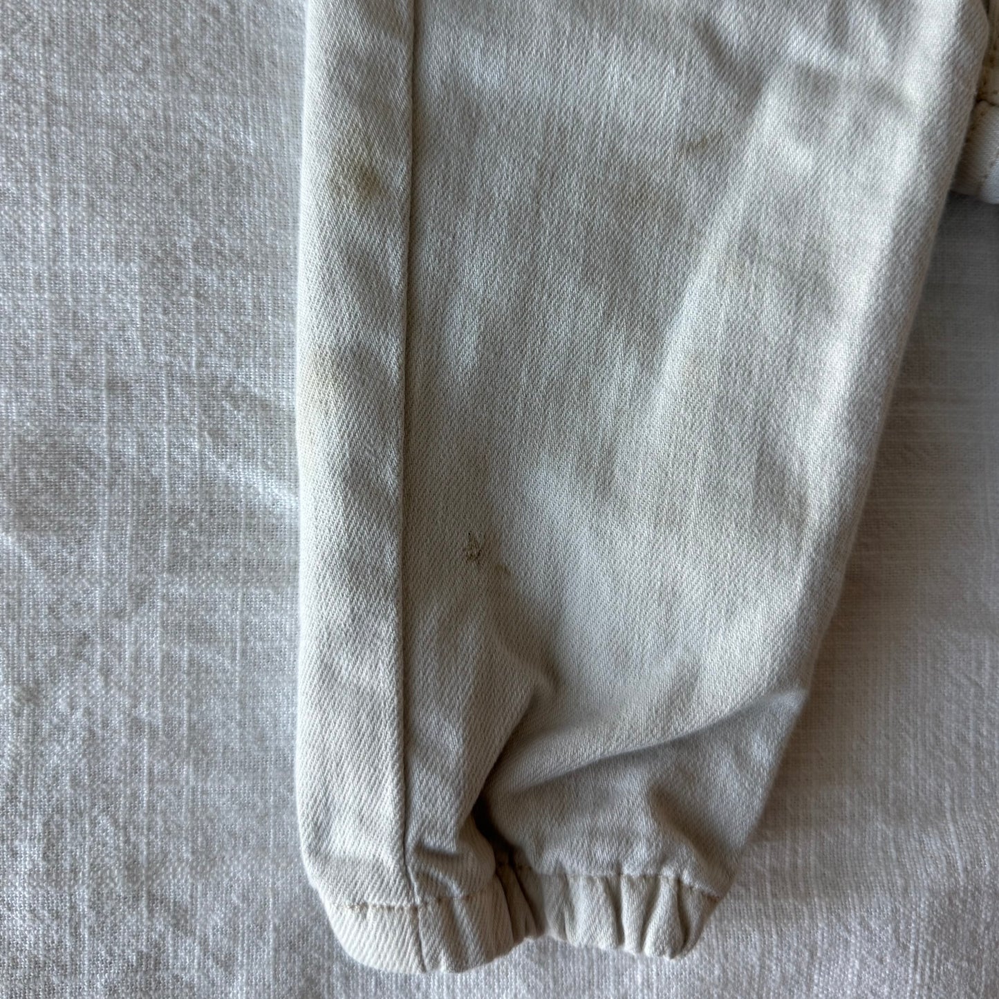 6-12 months Cream Jogger Jeans