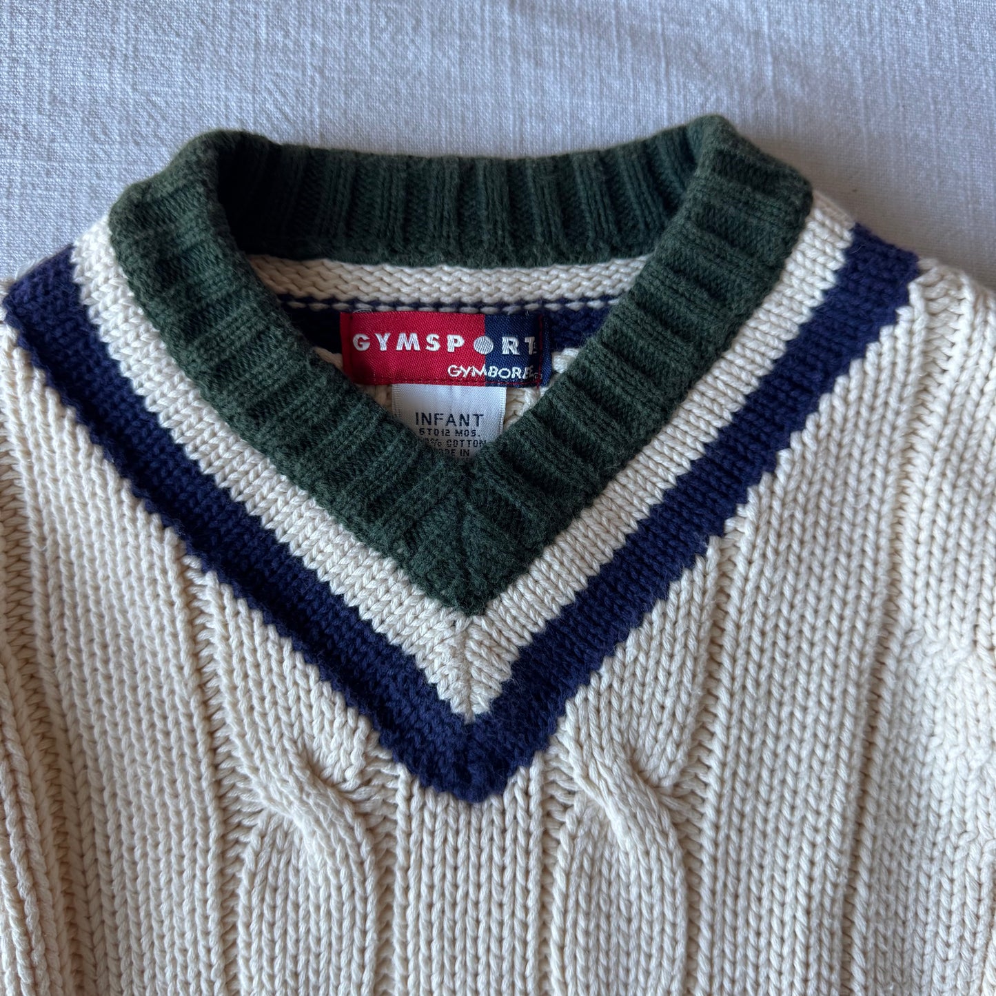 6-12 Months Vintage Gymboree Chunky V Neck Sweater