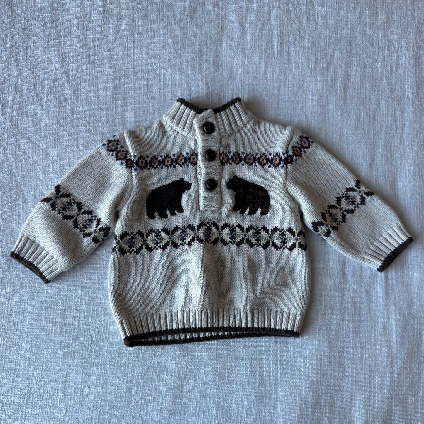 6-12 Months Janie and Jack Bear Sweater