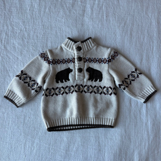 6-12 Months Janie and Jack Bear Sweater