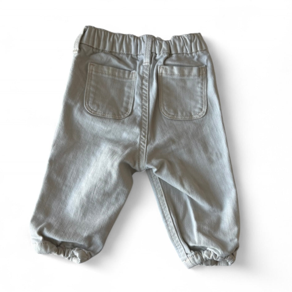 6-12 months Cream Jogger Jeans