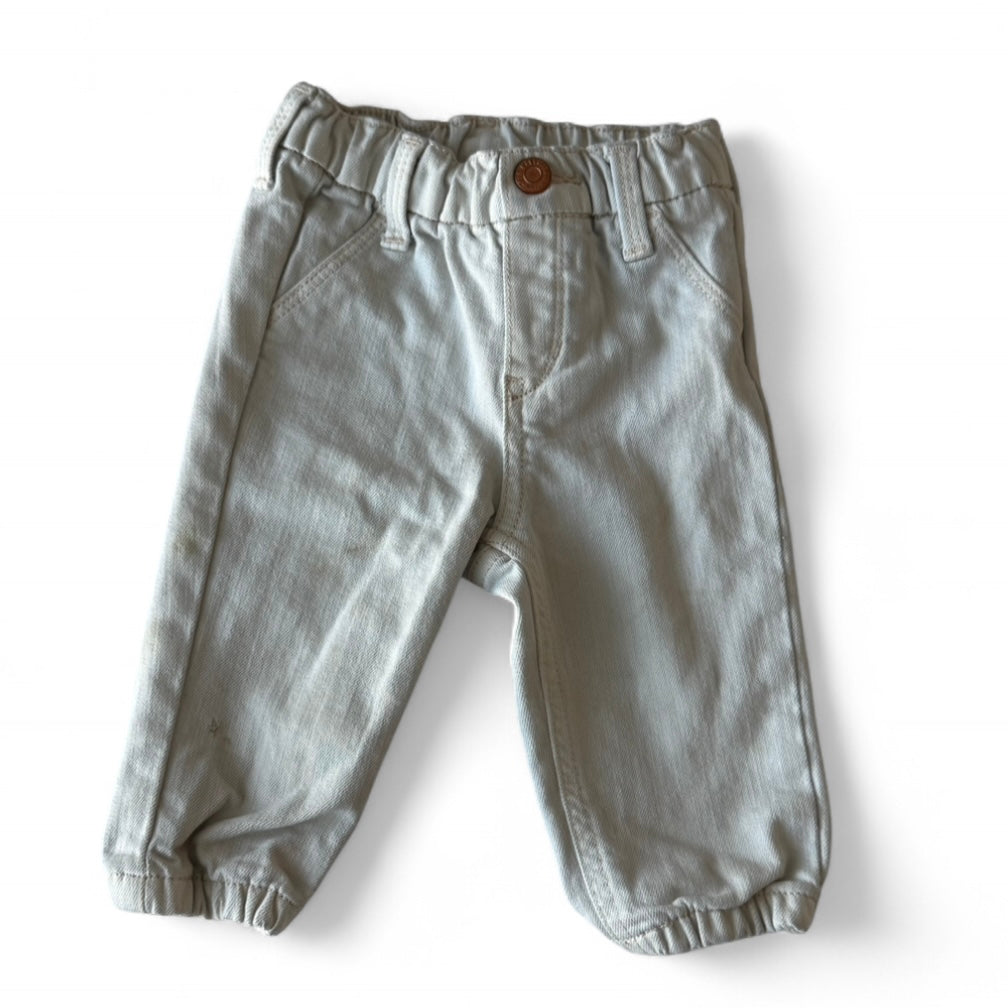 6-12 months Cream Jogger Jeans