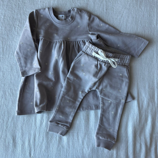 6-12 Months Jamie Kay Sweatshirt Dress & Pants Set