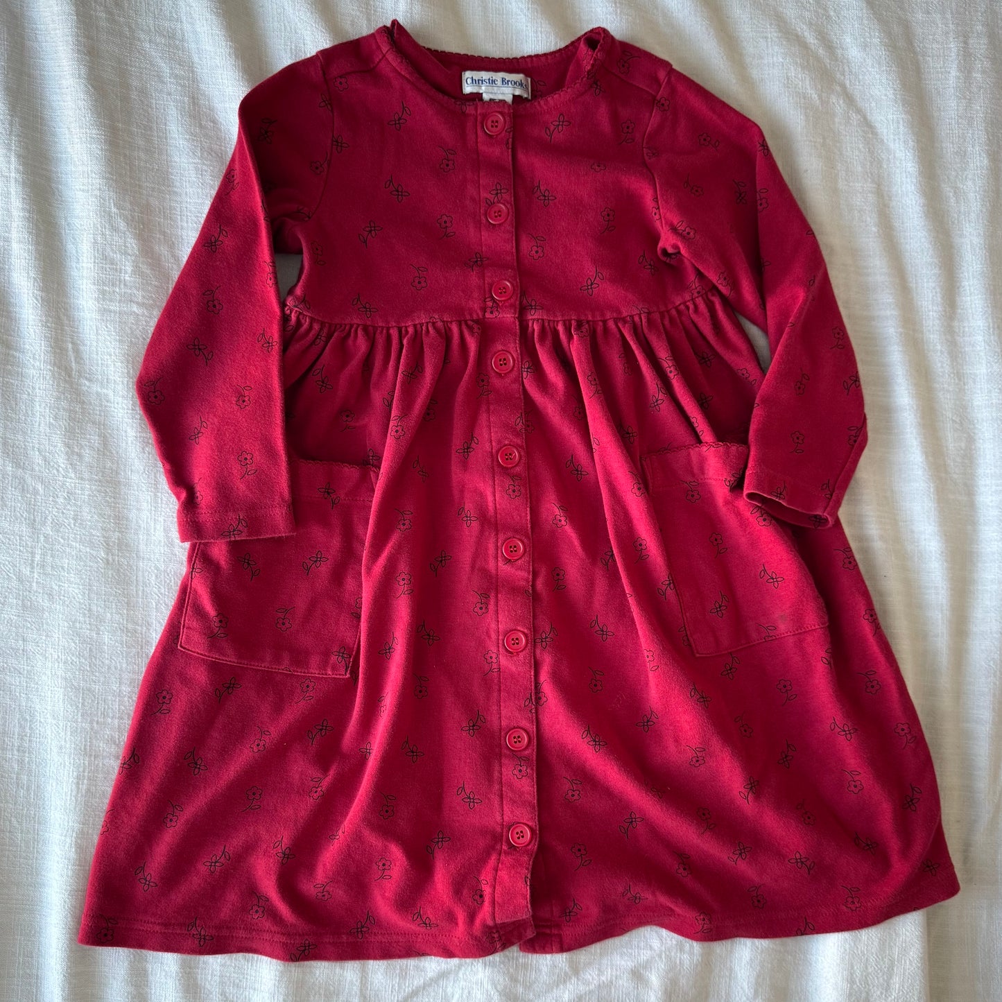 Size 5/6 Flower Drawing Dress