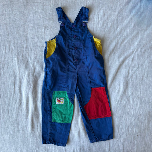 4T Vintage Colorblock Overalls