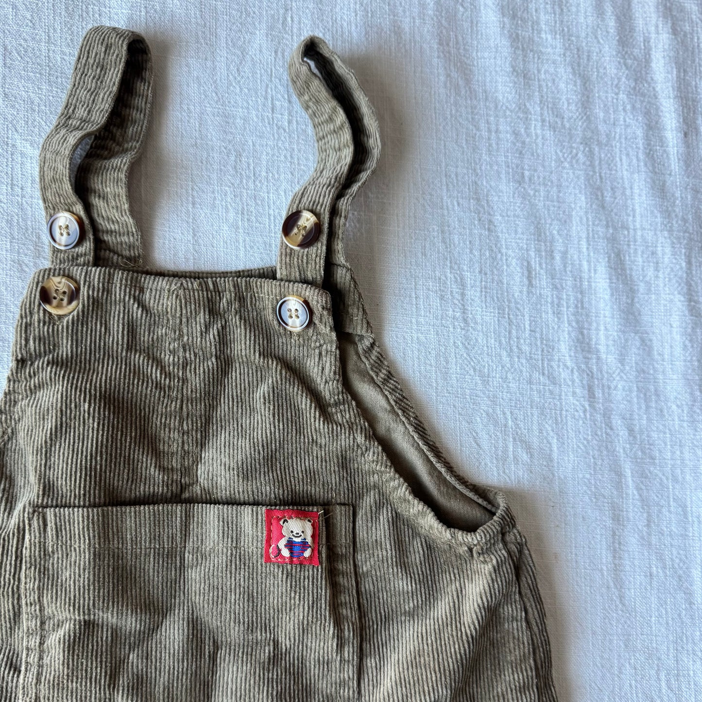 18-24 months Brown Teddy Bear Overalls