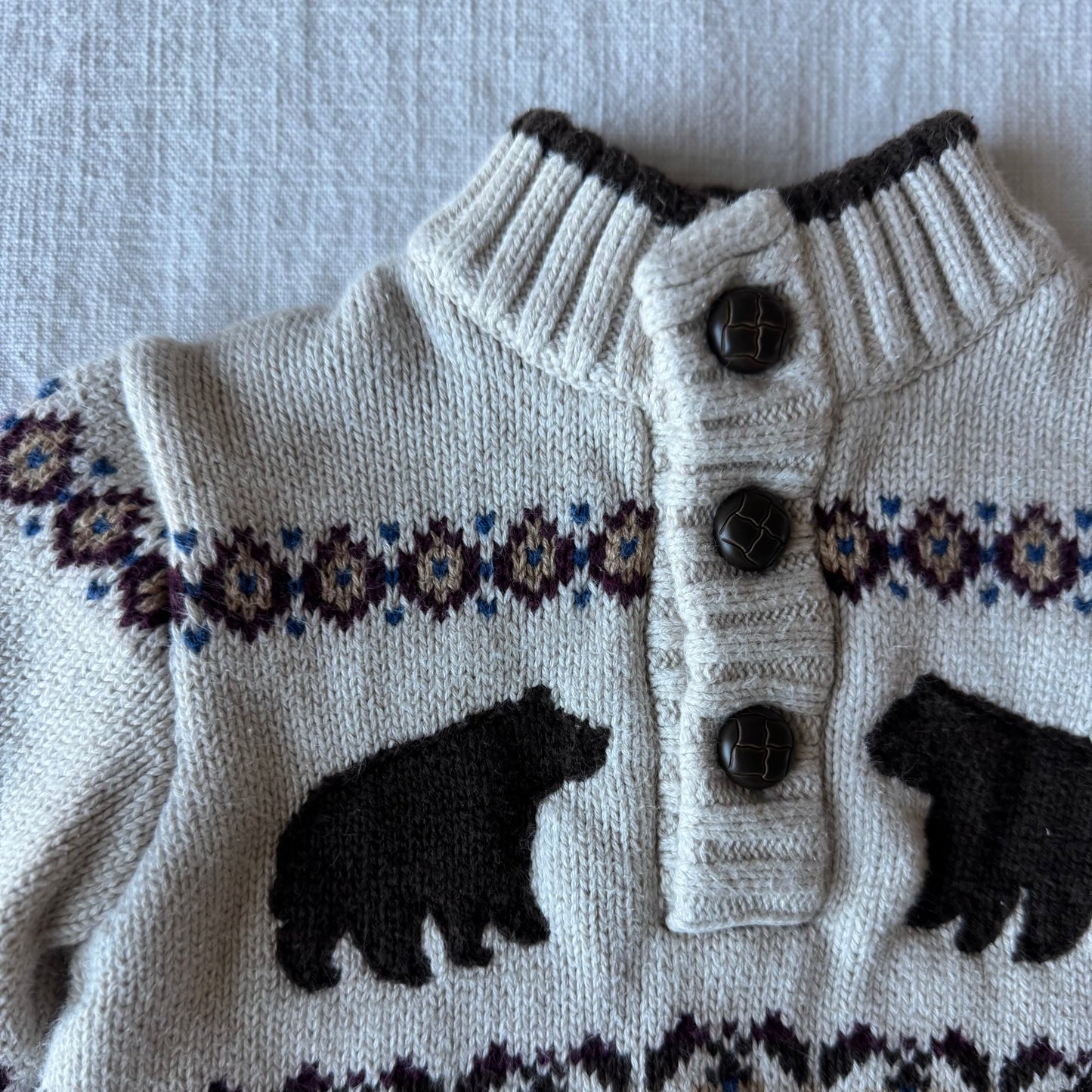 6-12 Months Janie and Jack Bear Sweater